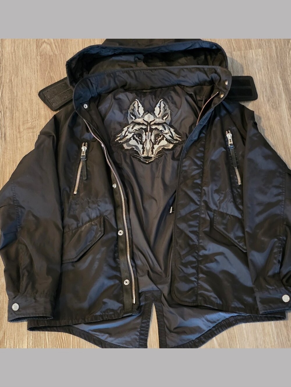 Zadig & Voltaire Embroidered Wolf Womens Jacket Size Large